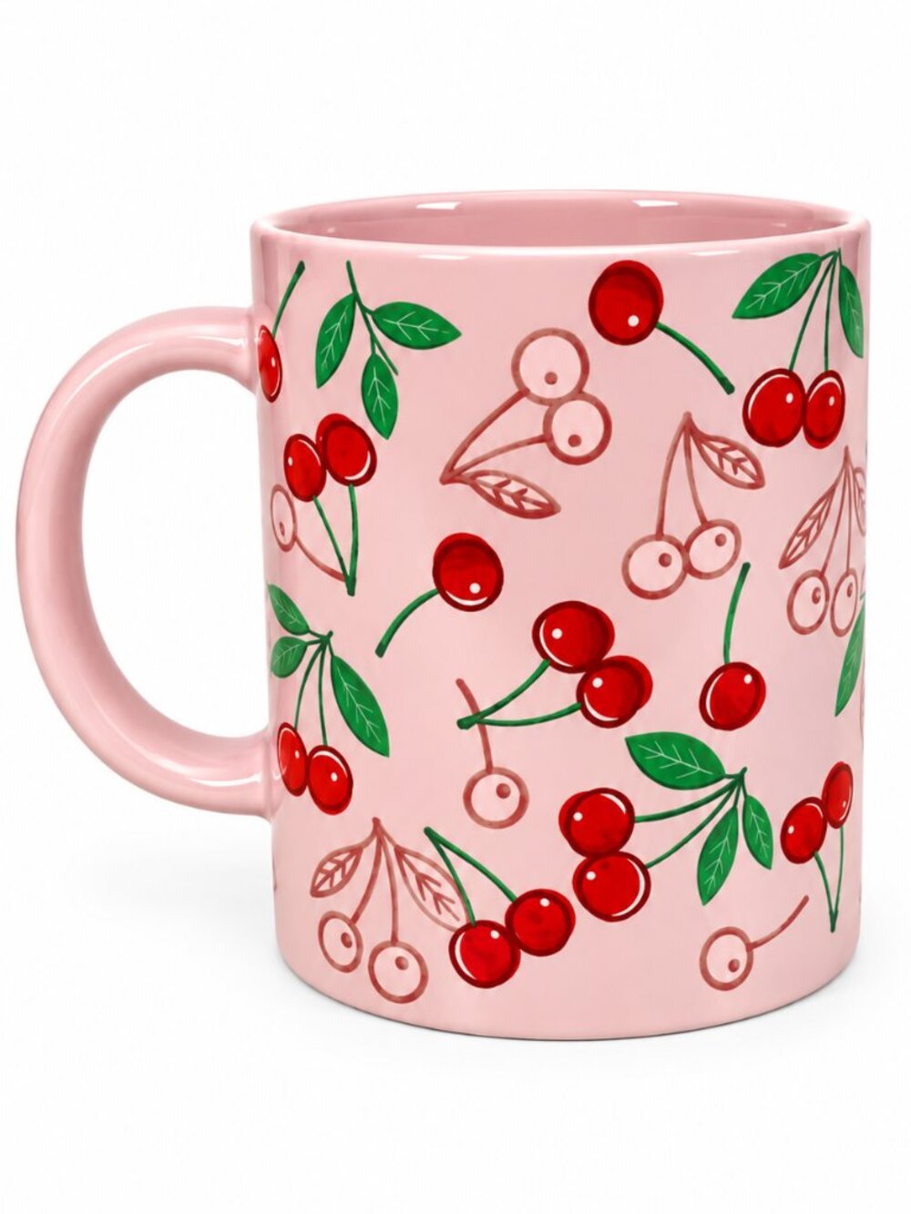 Austin & Ash Pink Cherry Ceramic Mug - NEW